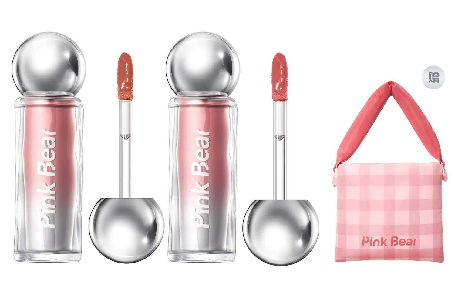 

Pink Bear Pinkbear миниатюрная лампочка цветная сыворотка для губ блеск для губ зеркальное покрытие глянцевый блеск для губ сияющий прозрачный уменьшает морщинки на губах