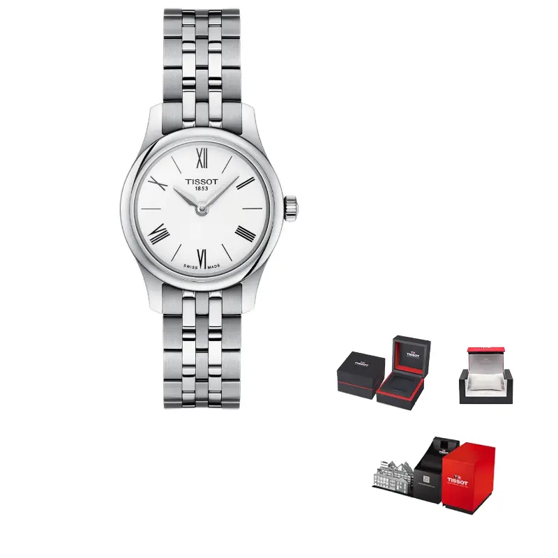 

TISSOT Часы Junya Collection Quartz Movement Women's Watch 25mm White Dial Stainless Steel Case Stainless Steel Watchband