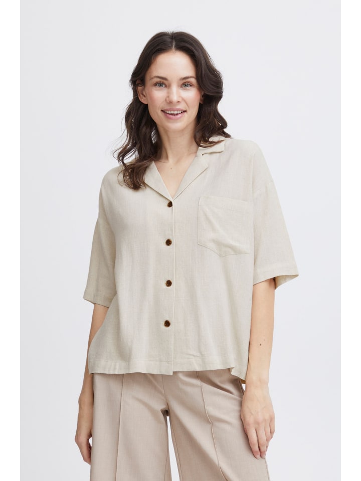 

Рубашка с длинными рукавами FRATEL Baggy fit цвета Birch Melange Fransa