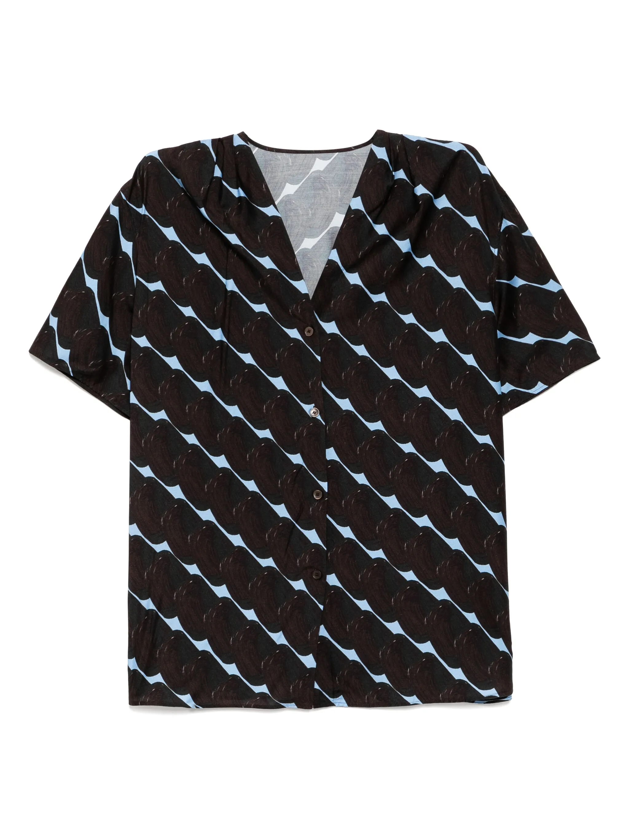 

Рубашка с узором Jnby, коричневый