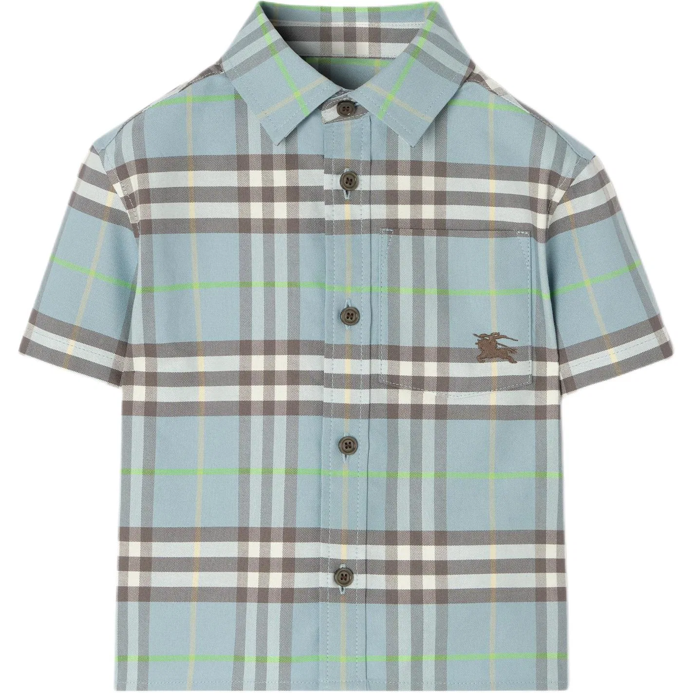 Кэжуал рубашка Burberry для малышей Dusty Blue