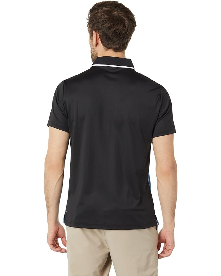 

Поло U.S. POLO ASSN. Short Sleeve Color-Block Performance Polo, черный