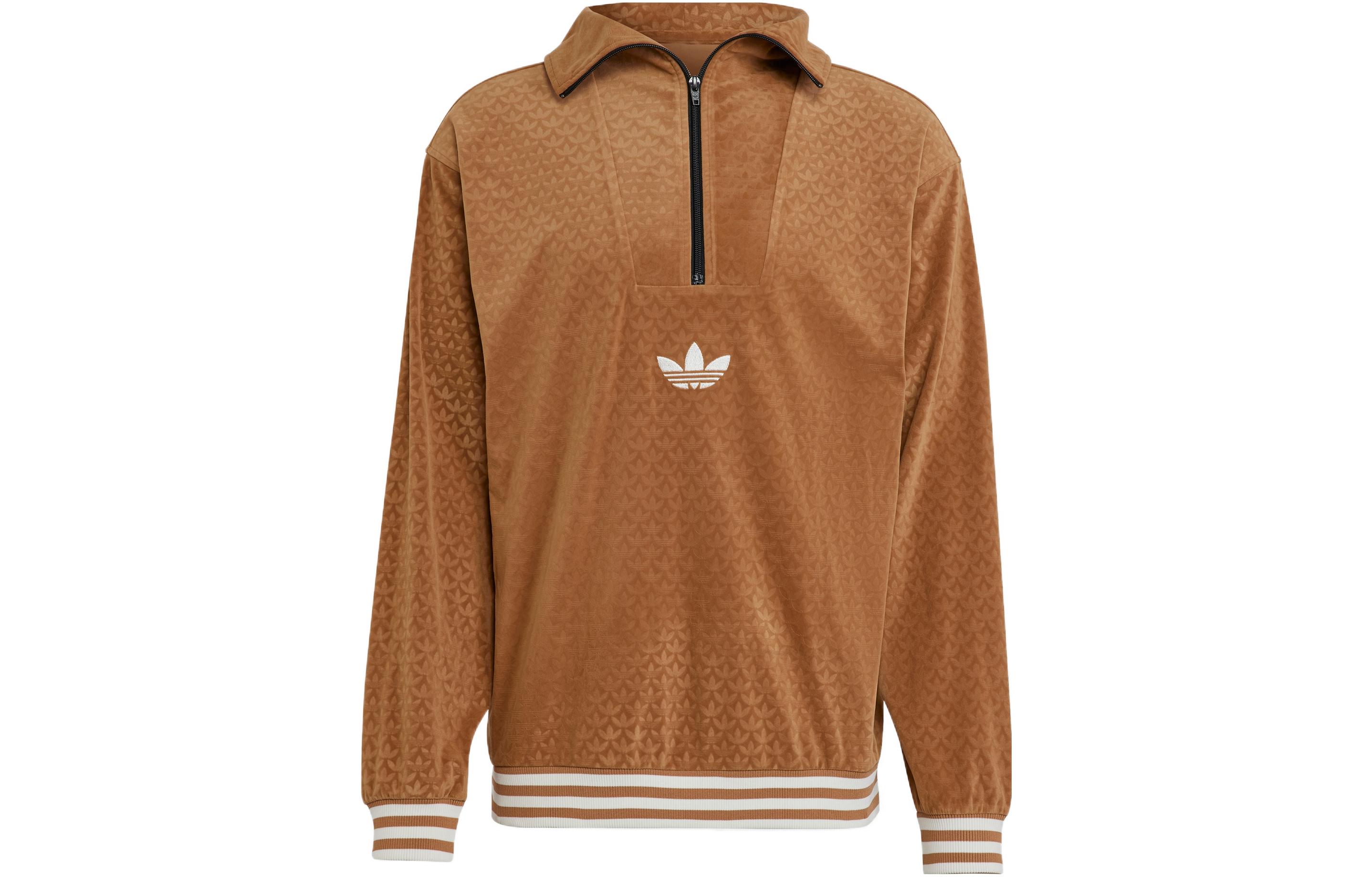 Велюровый топ "Adicolor Heritage Now" Adidas Originals, коричневый — фото 2
