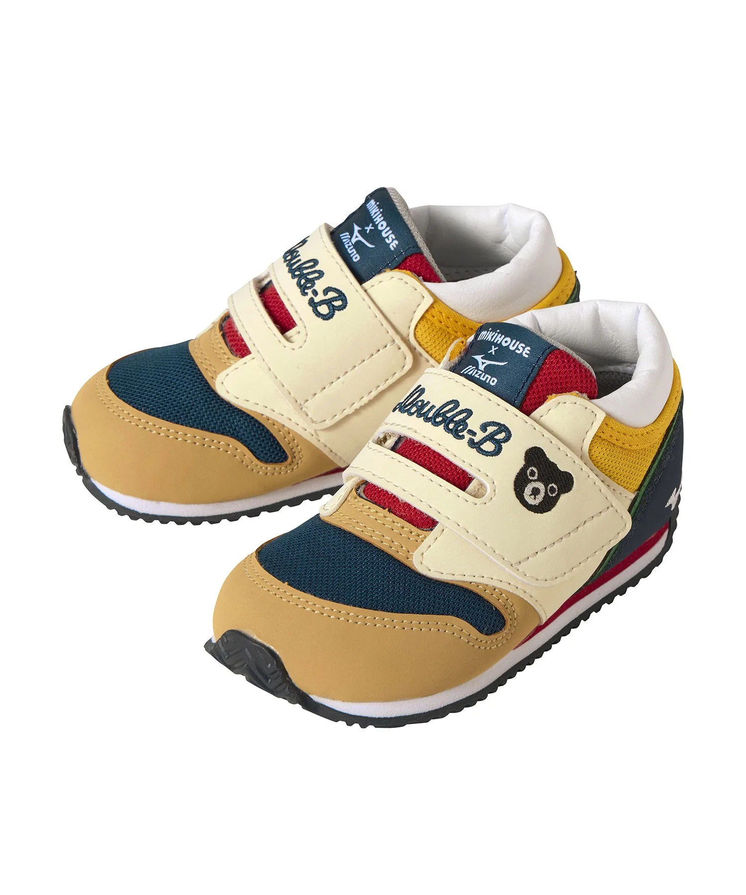 Детские кроссовки DOUBLE_B x Mizuno для малышей тёмно-синие