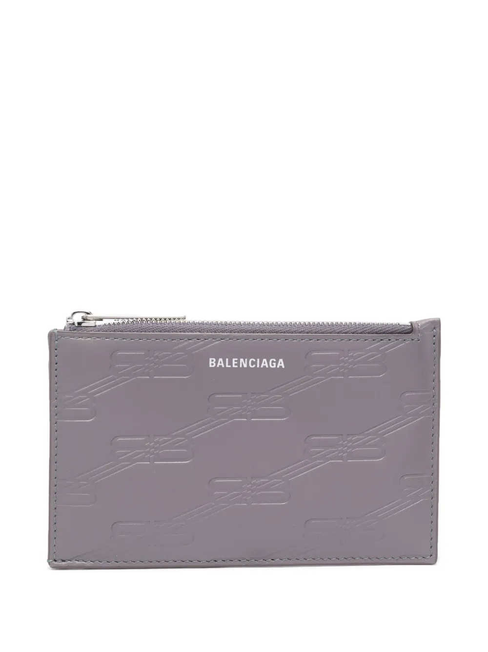 

Картхолдер с тисненой монограммой BB BALENCIAGA, серый