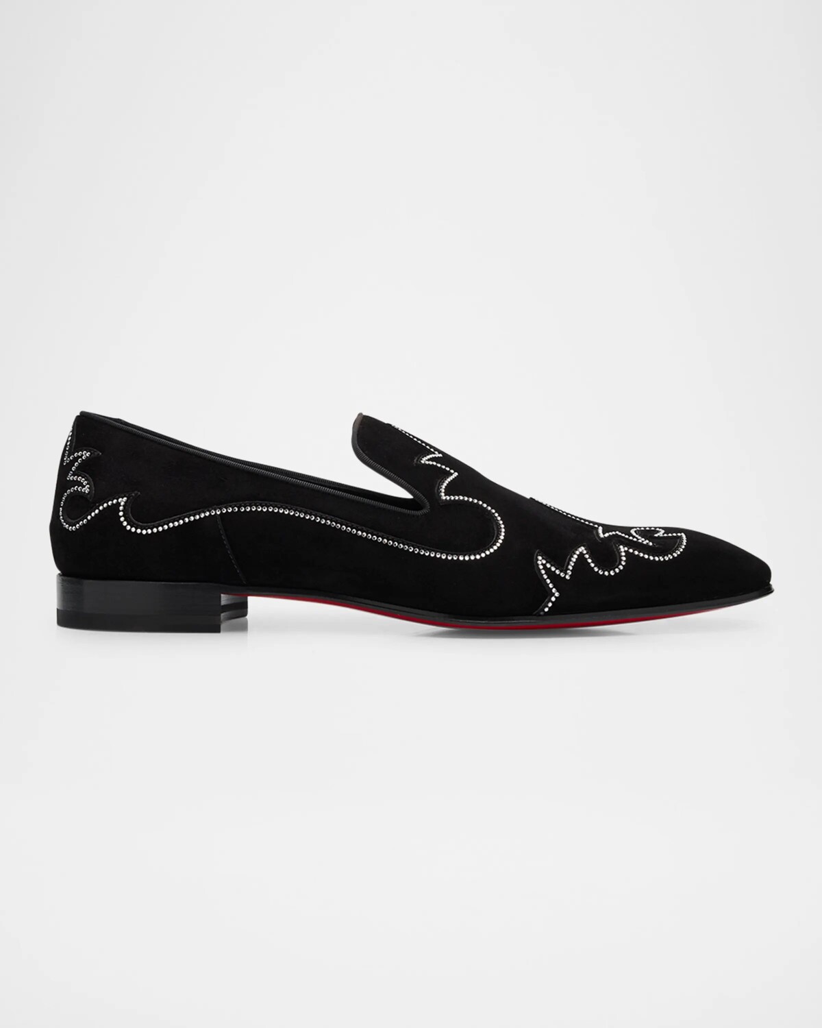 

Мужские лоферы Dandysiago из кожи и стразов Christian Louboutin, черный