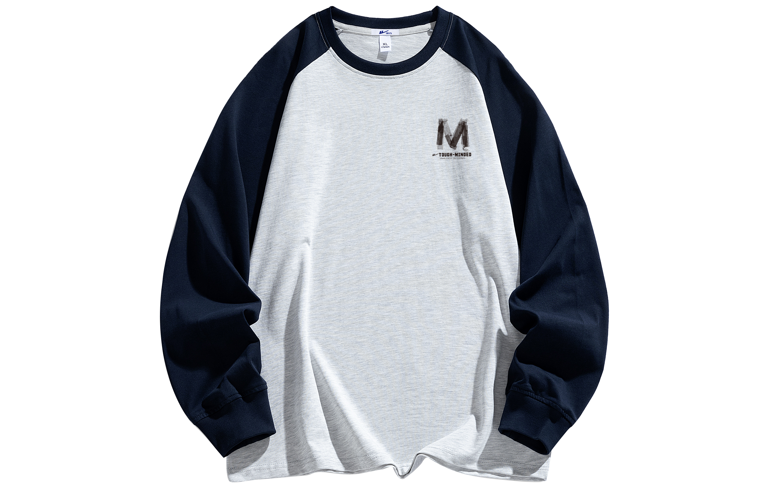 

Футболка с длинным рукавом Unisex Riding The Wind Collection WARRIOR, светло-heather серый