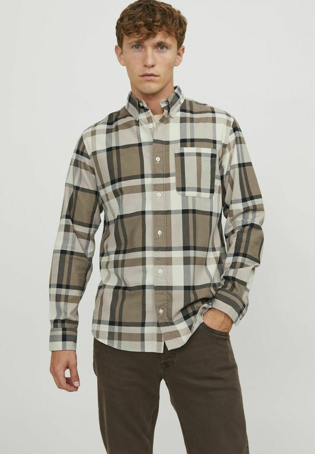 

Рубашка JPRBLUBROOK LS Jack & Jones, пеликан