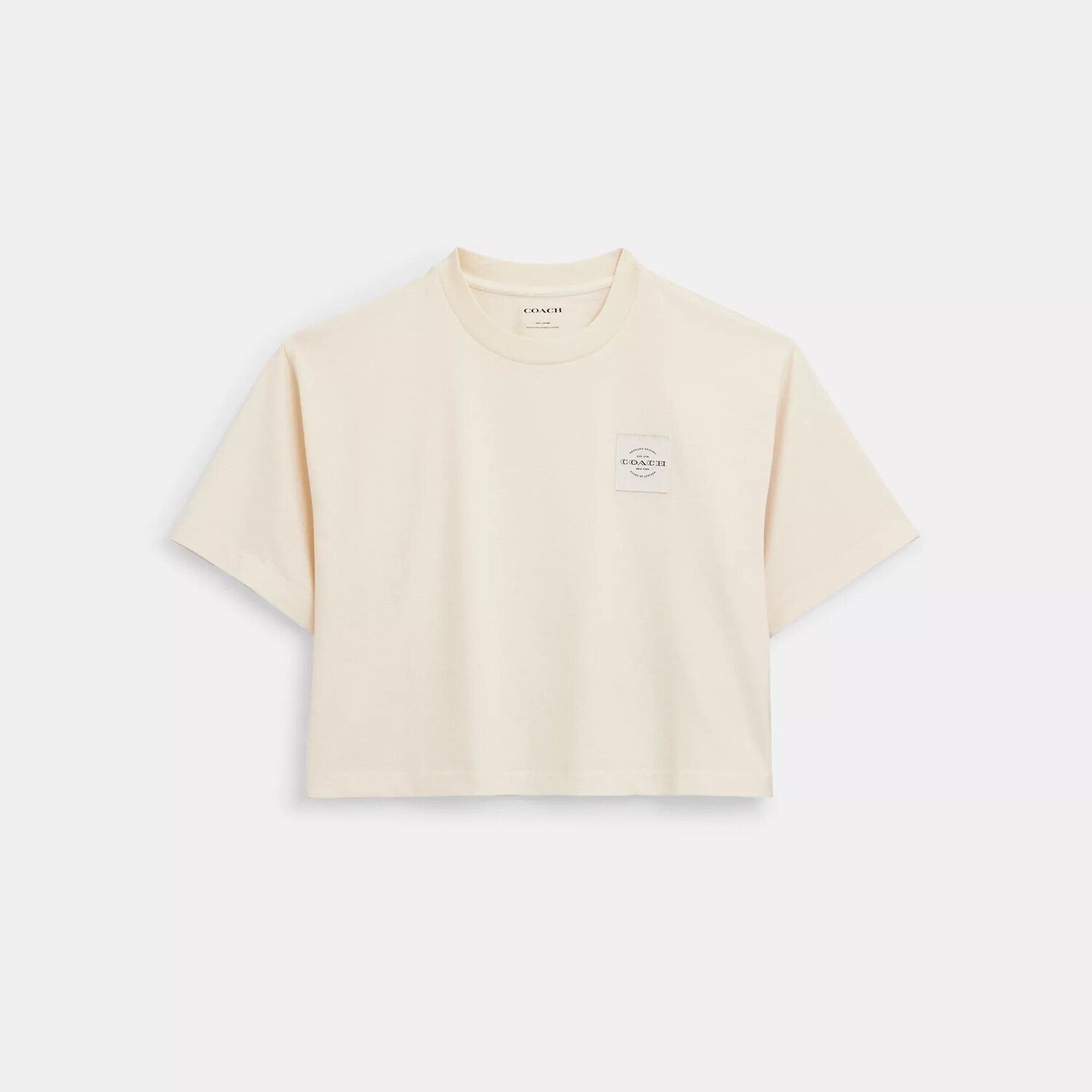 

Укороченная футболка Coach Outlet Garment Dye, цвет Cream