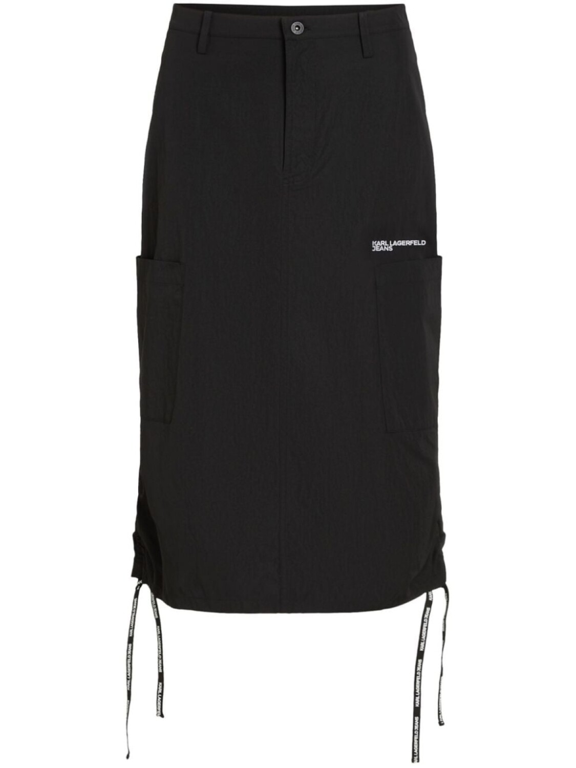 

Karl Lagerfeld Jeans юбка карго миди, черный