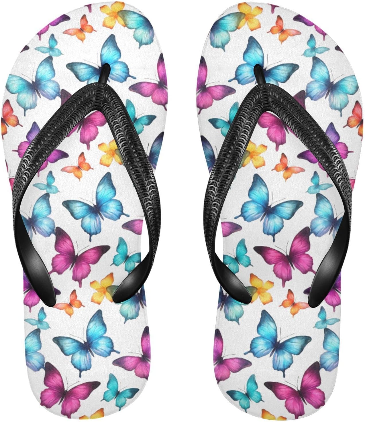 

Шлепанцы MNSRUU для женщин и мужчин, Butterflies I 1558