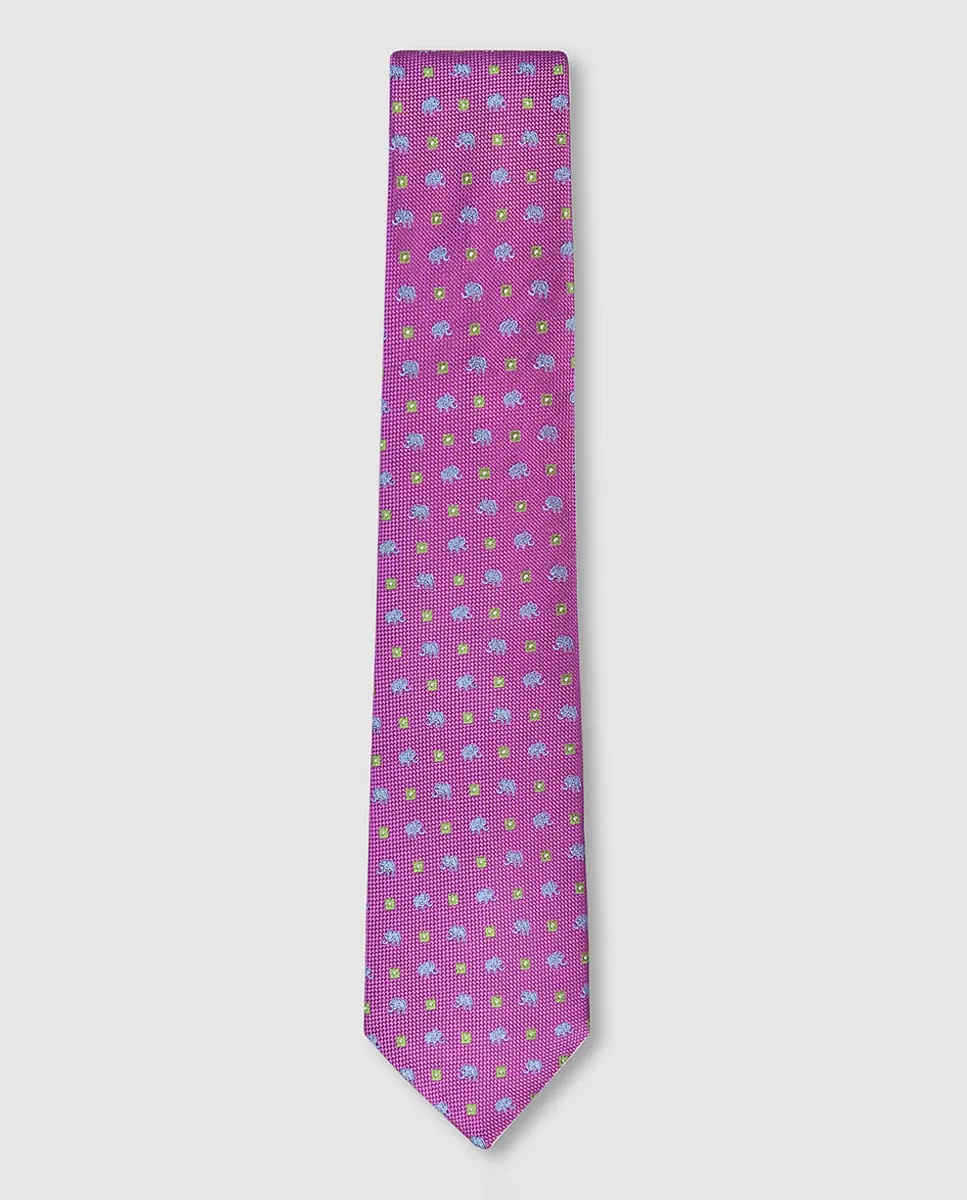 

Мужской шелковый галстук Miguel Bellido, розовый