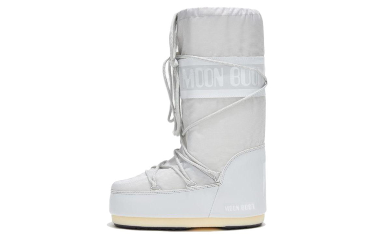 Сапоги женские Moon Boot высокие с логотипом, серый