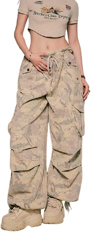 

Женские камуфляжные штаны карго джинсы Y2k irLocy