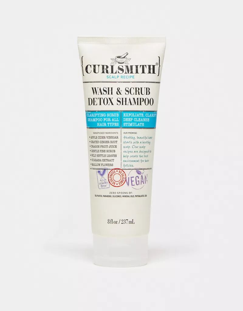 

Curlsmith Wash & Scrub Детокс-шампунь, 8 унций