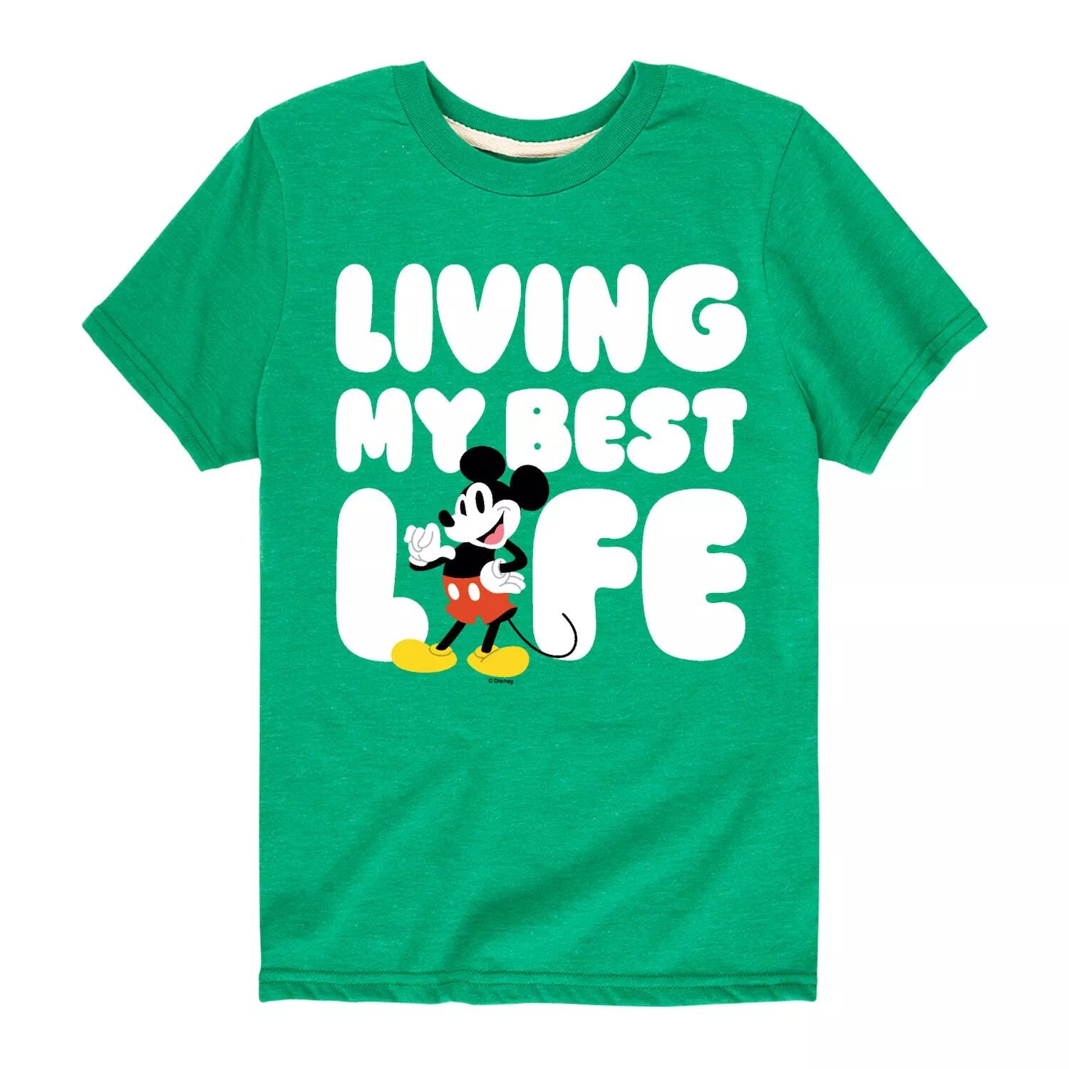 

Футболка Disney Mickey Living Best Life для мальчиков 8–20 лет Licensed Character