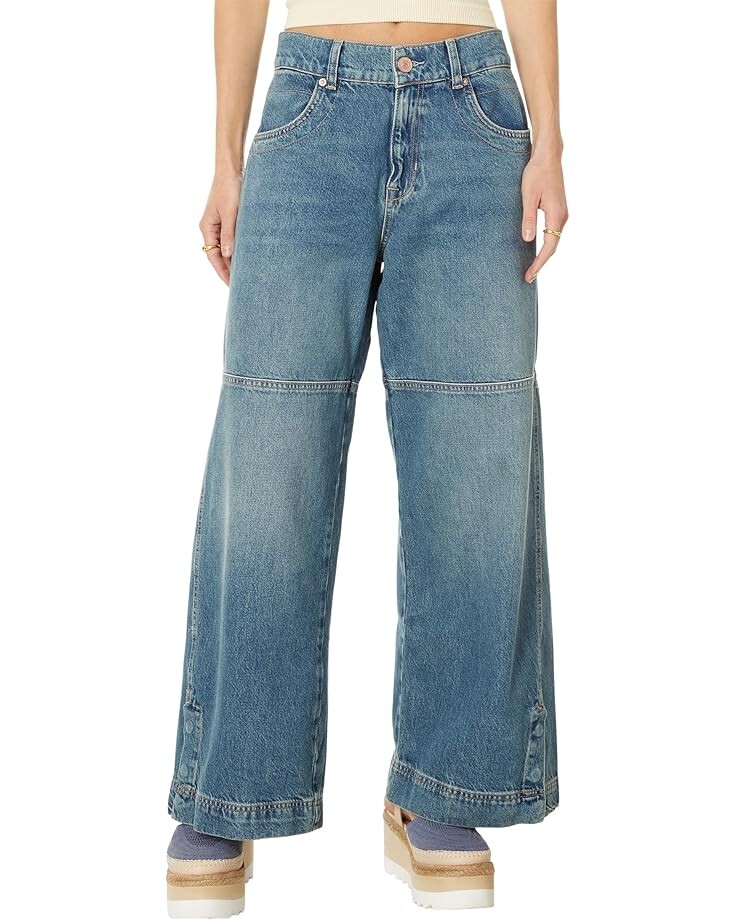 

Джинсы Free People Benji Relaxed Wide Legs, цвет Salt of the Earth