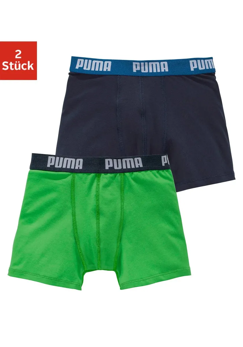 

Боксеры PUMA (2 шт.), с поясом с логотипом, синий