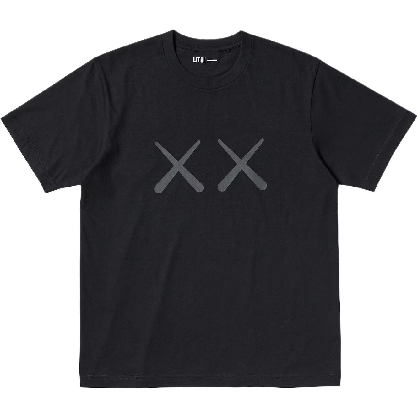 

Футболка KAWS X WARHOL Collaboration, унисекс, черная Uniqlo, черный