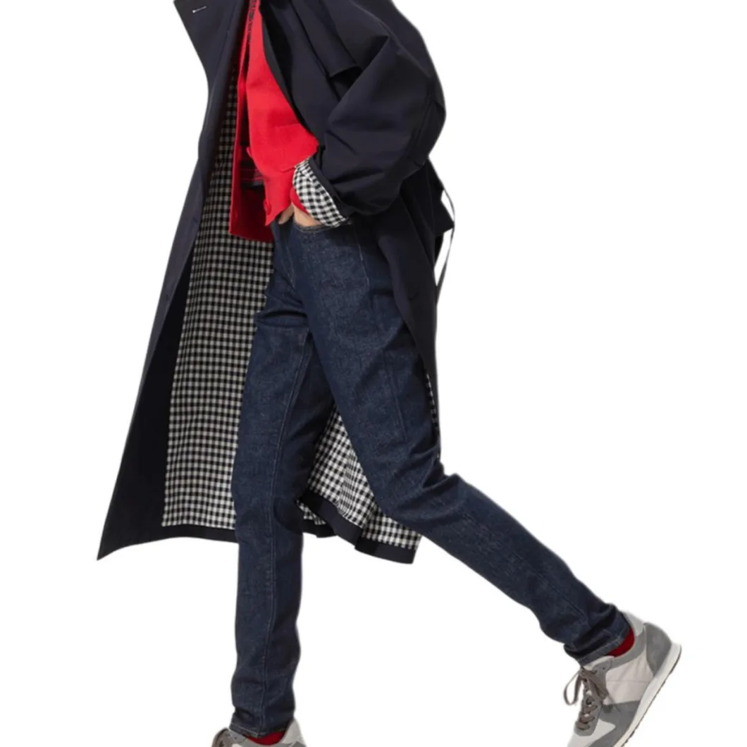 

UNIQLO SS26 Джинсы Women's Navy Blue Moderate Slim Fit