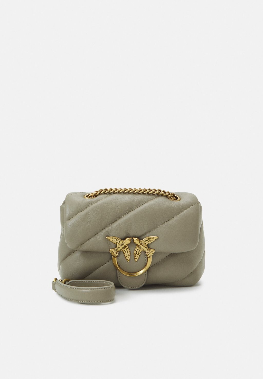 

Сумка через плечо Love Puff Mini Pinko, бежевая