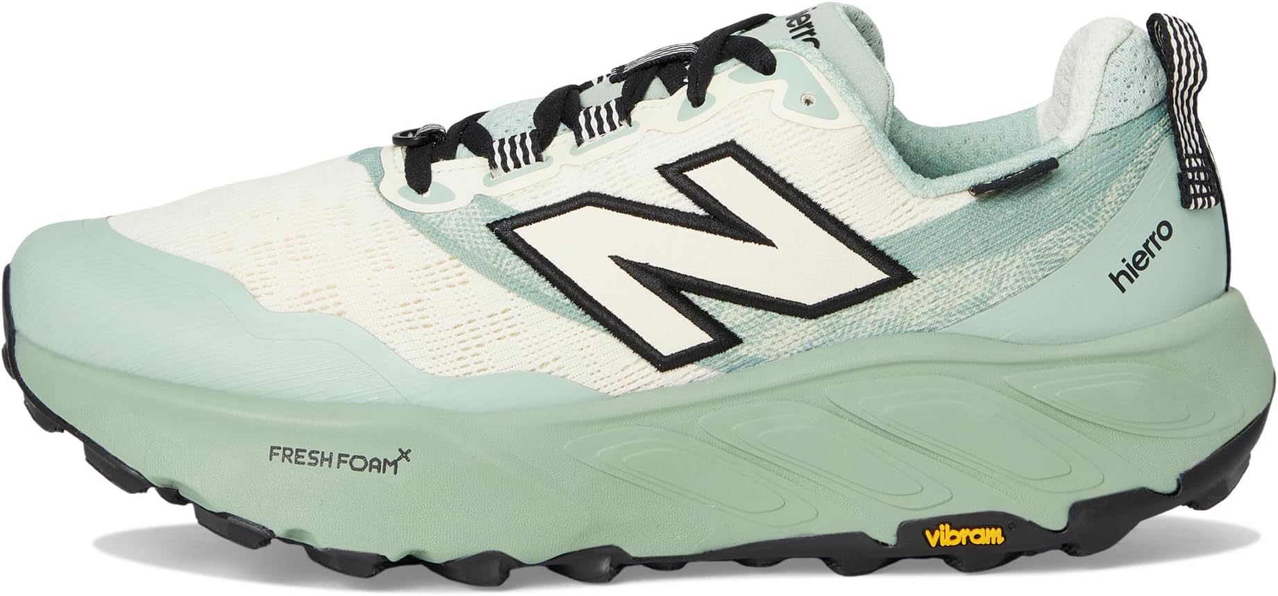 Кроссовки New Balance Fresh Foam X Hierro v9 GORE-TEX, цвет Mosaic Green/Permafrost/Black — фото 4