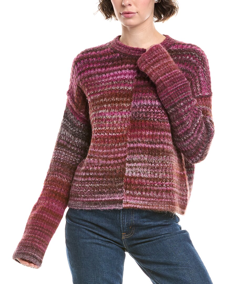 

Мадевелл Арнос Текстурированный шерстяной и альпака пуловер Madewell, фиолетовый