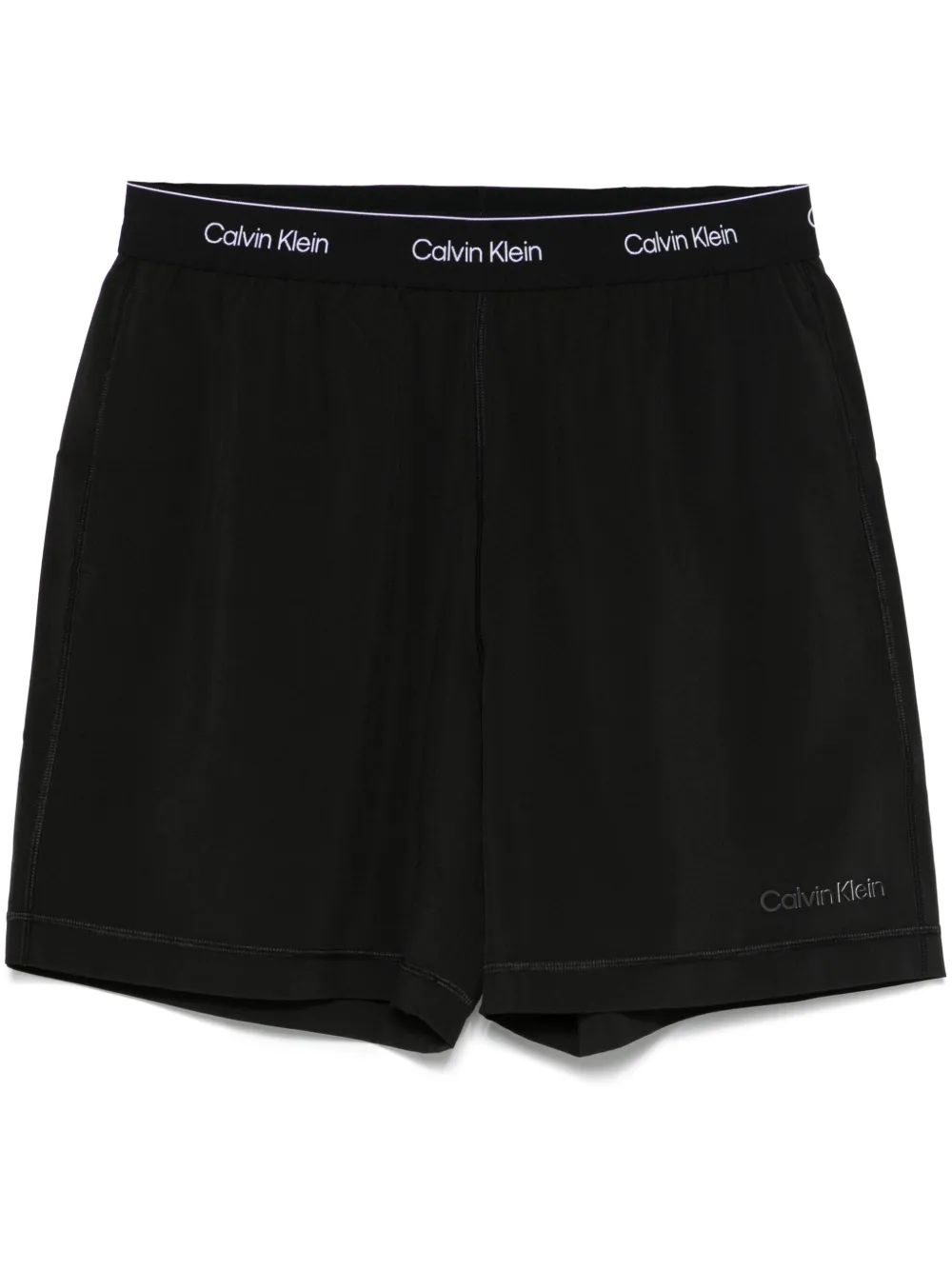 

Спортивные шорты с логотипом на поясе Calvin Klein, черный