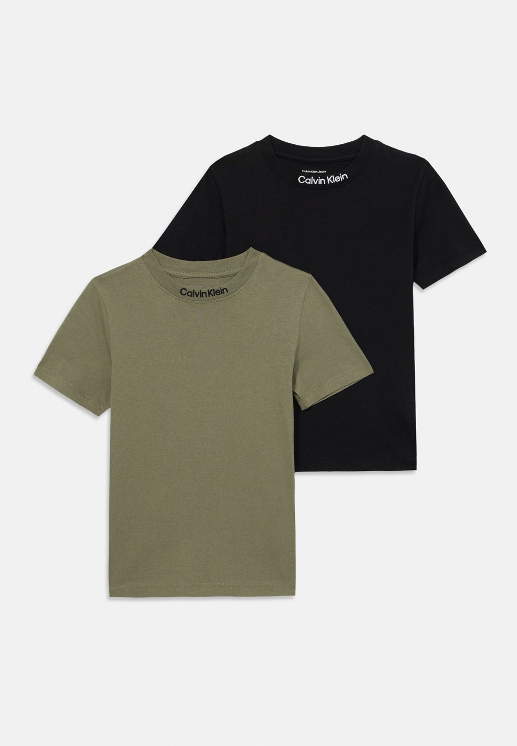 

Футболка с принтом LOGO TEE UNISEX 2 PACK Calvin Klein Jeans, зеленый