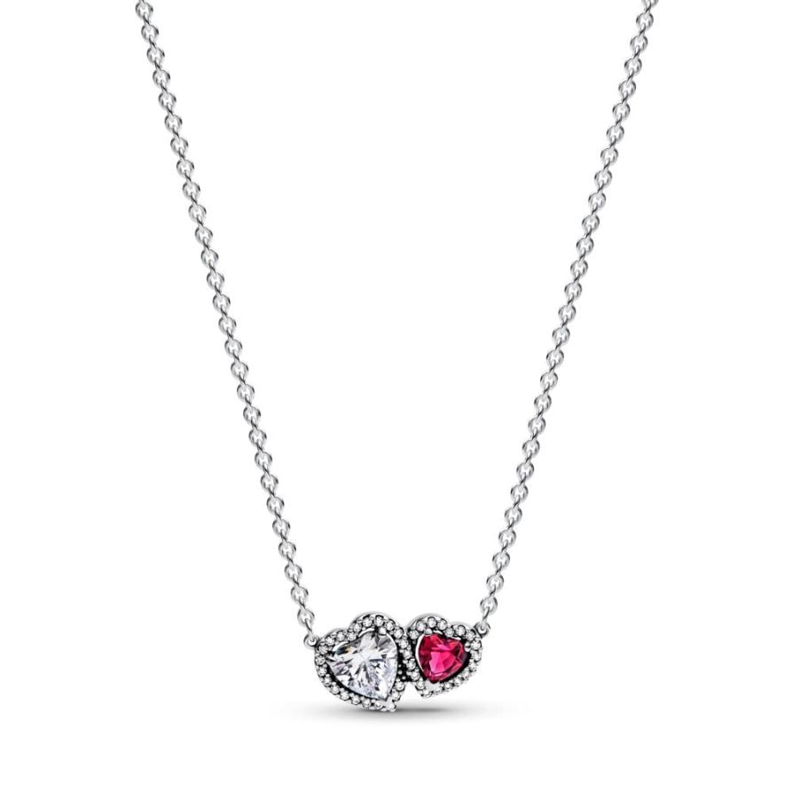 

Ожерелье Pandora Halo Hearts Pendant Necklace, покрытие - золото