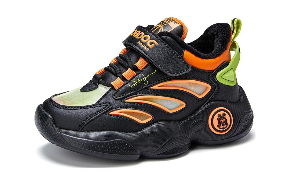 

Детская повседневная обувь для детей, кроссовки, кроссовки Bobdog House, черный/оранжевый