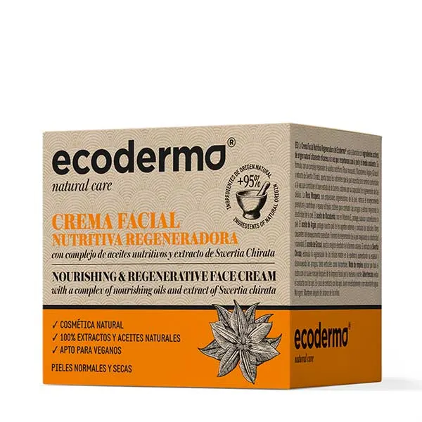 Крем для лица Ecoderma — Питательный регенерирующий Crema Facial Nutritiva Regeneradora, 50 мл — фото 2