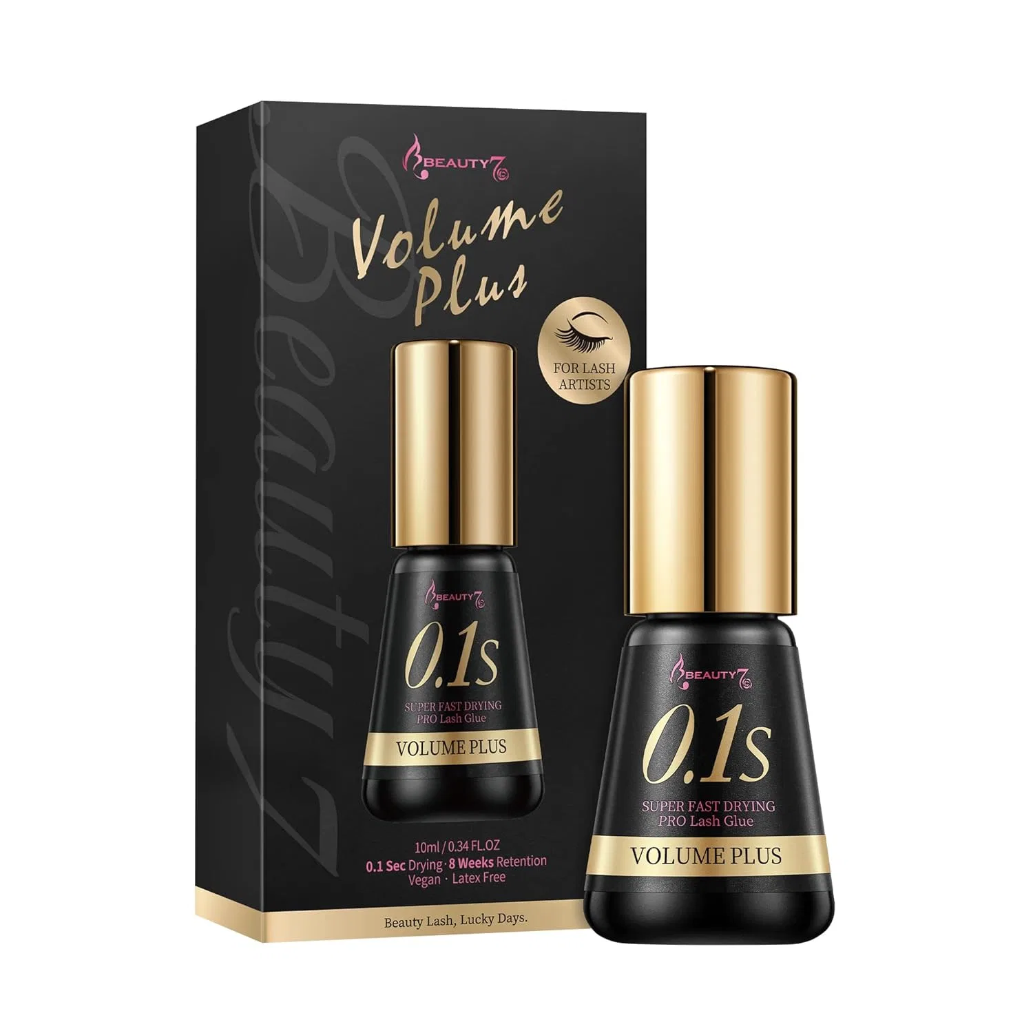 Профессиональный клей для наращивания ресниц Beauty7, черный, 10 мл Weimob