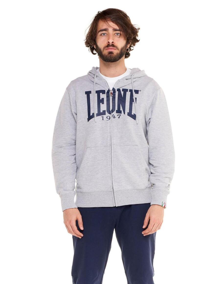 

Мужская толстовка с капюшоном на молнии Leone 1947 Apparel