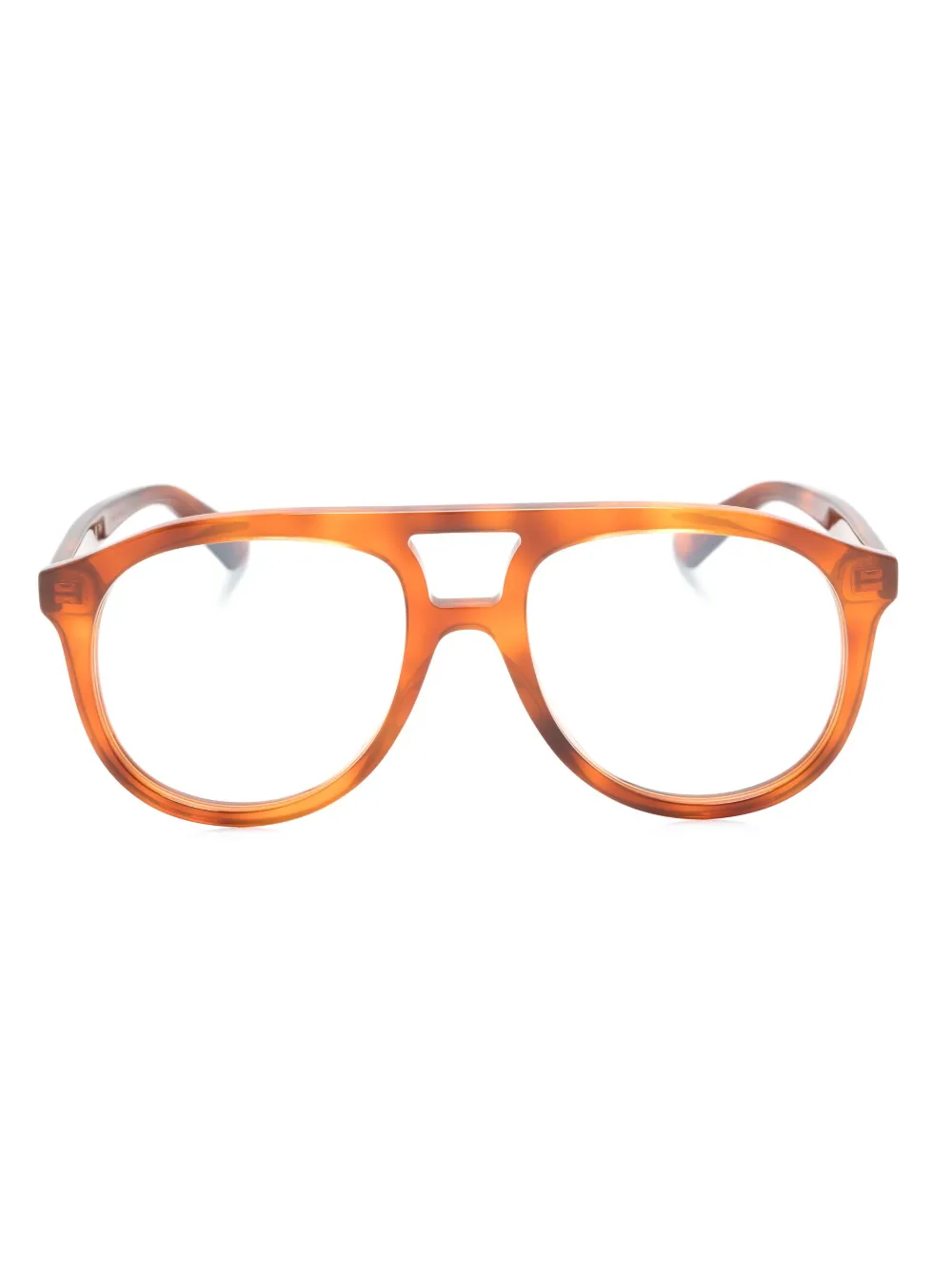 

Очки-пилоты с логотипом Gucci, коричневый