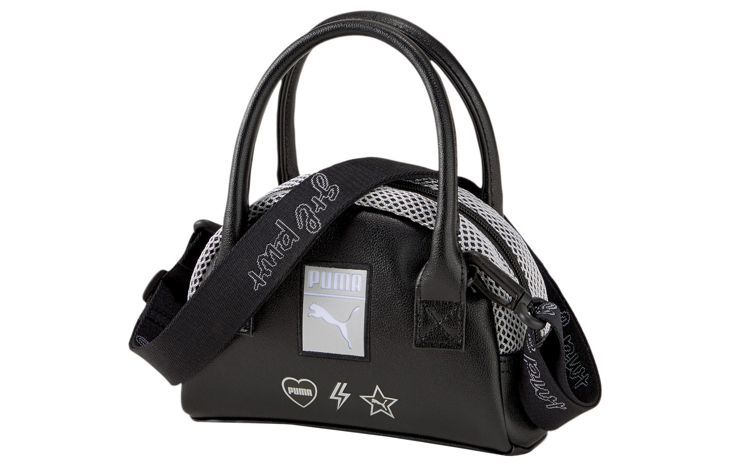 

Сумка через плечо мини женская полиуретановая кросс-боди PUMA чисто черная