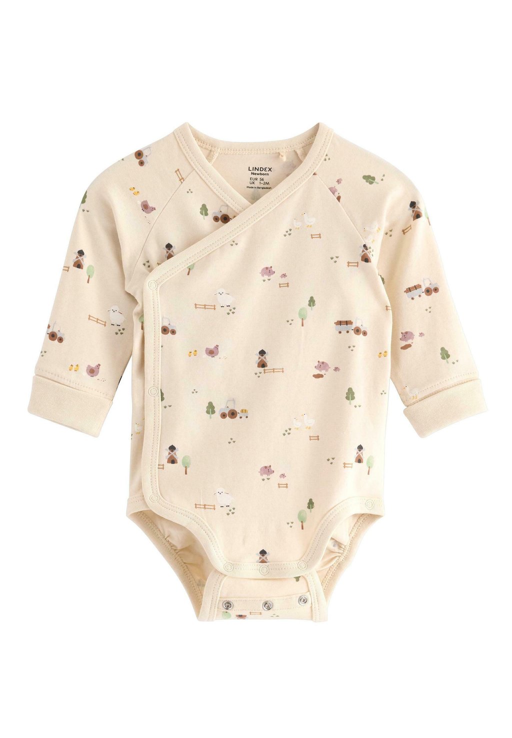 

Боди WRAP Lindex, бежевый