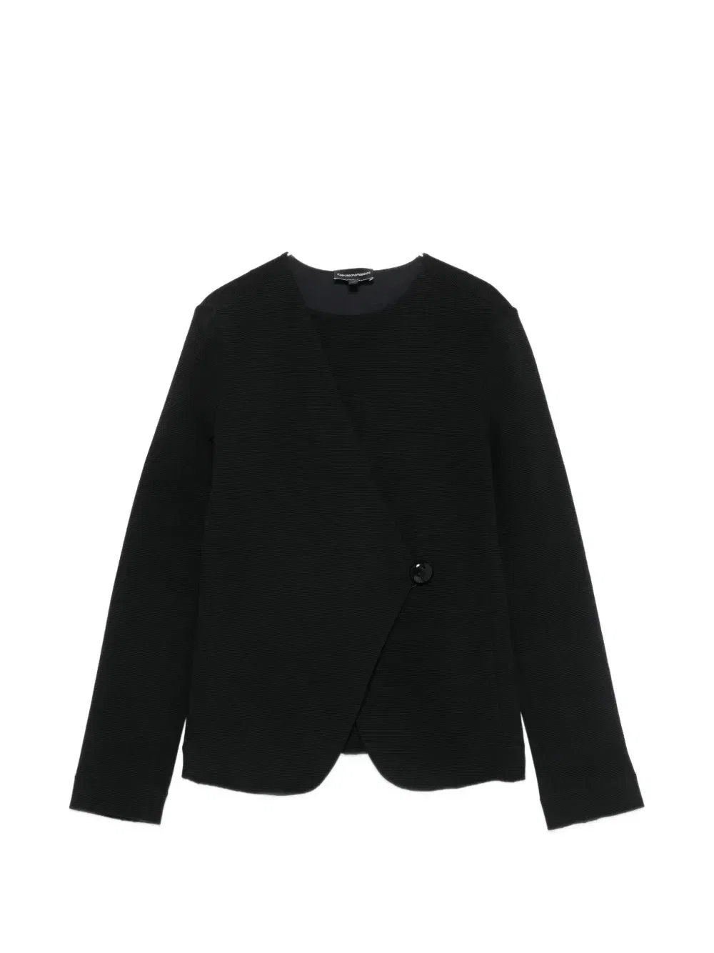 Куртка с асимметричной передней частью Emporio Armani, черный