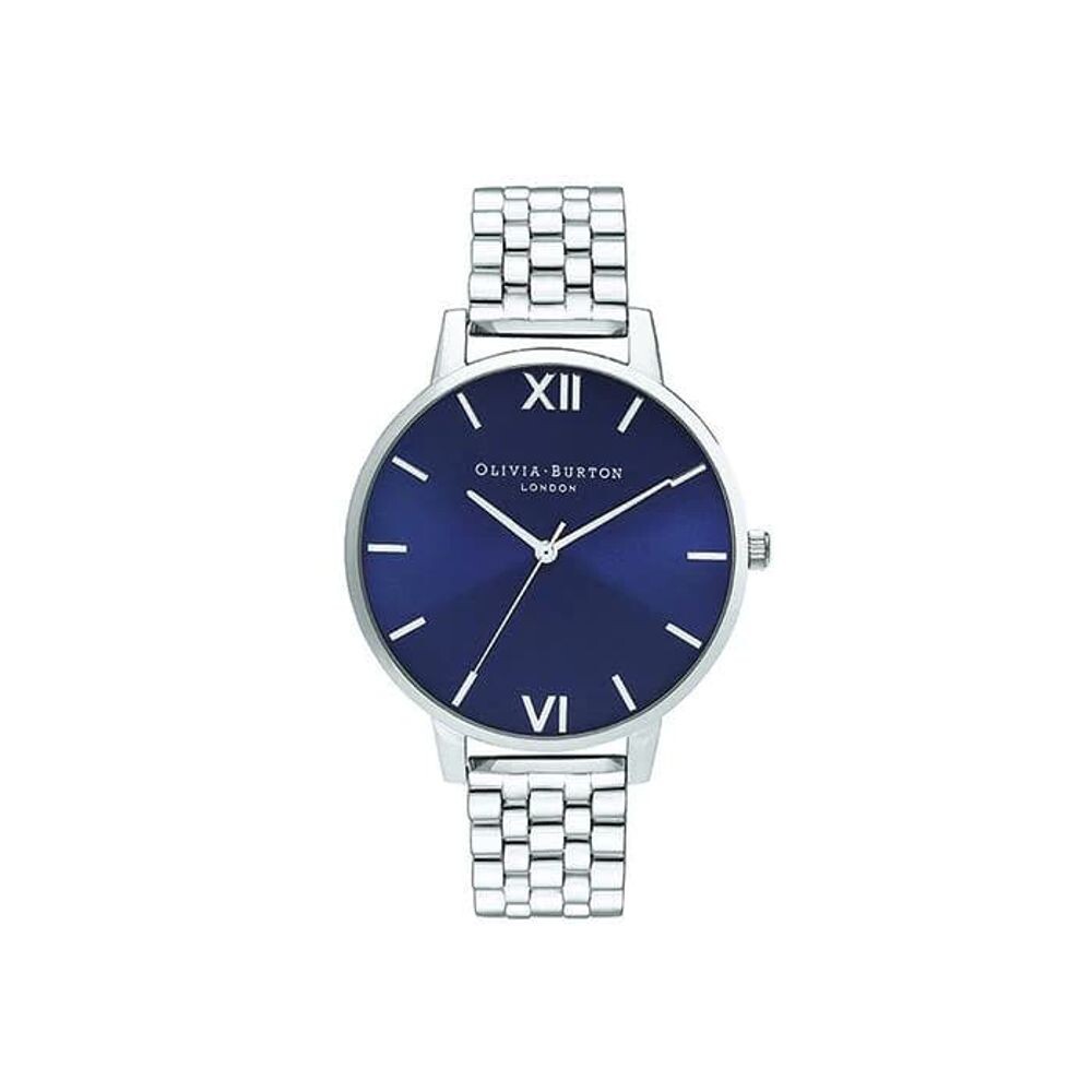 

Часы из серебристой стали Olivia Burton