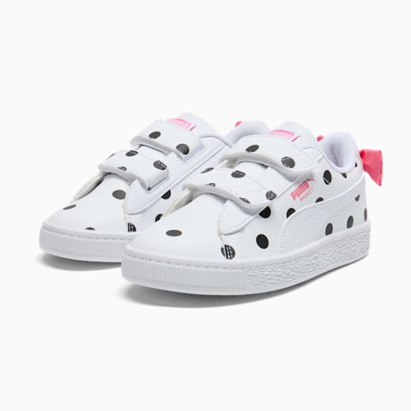 Маленькие дети не любят кроссовки Basket Bow Puma, белый — фото 2