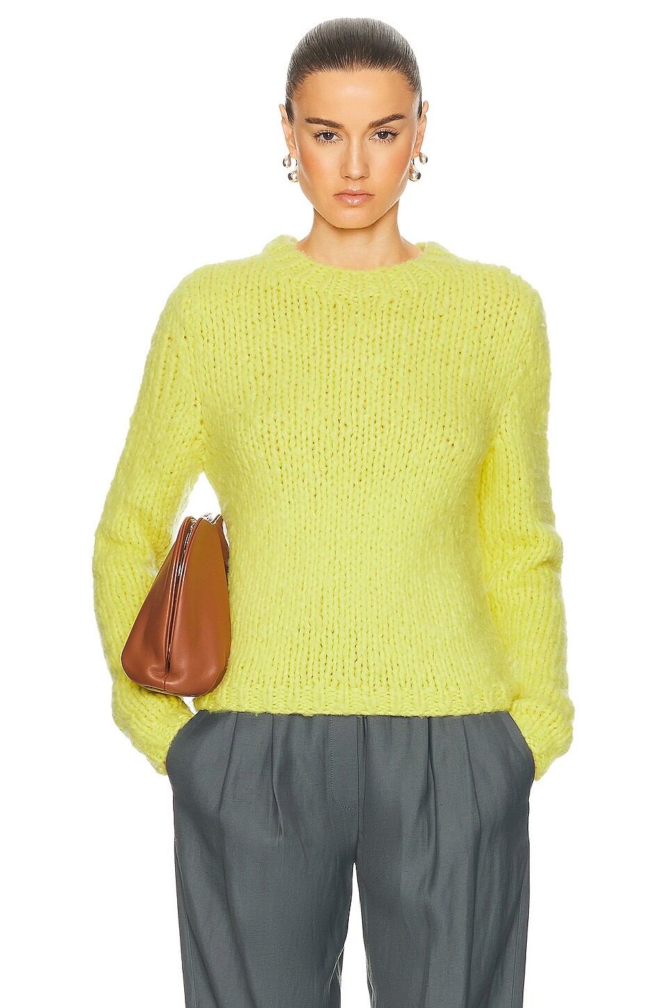 

Классический свитер Gabriela Hearst, цвет Lime Adamite