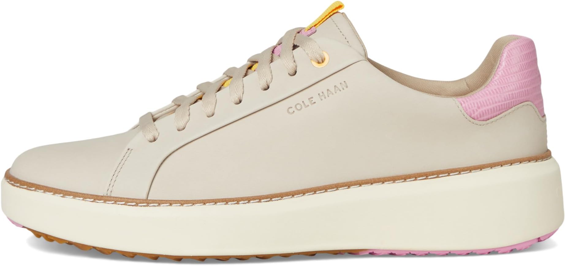 Кроссовки Cole Haan GrandPro Topspin Waterproof Golf Shoes, цвет Light Sesame Nubuck — фото 4