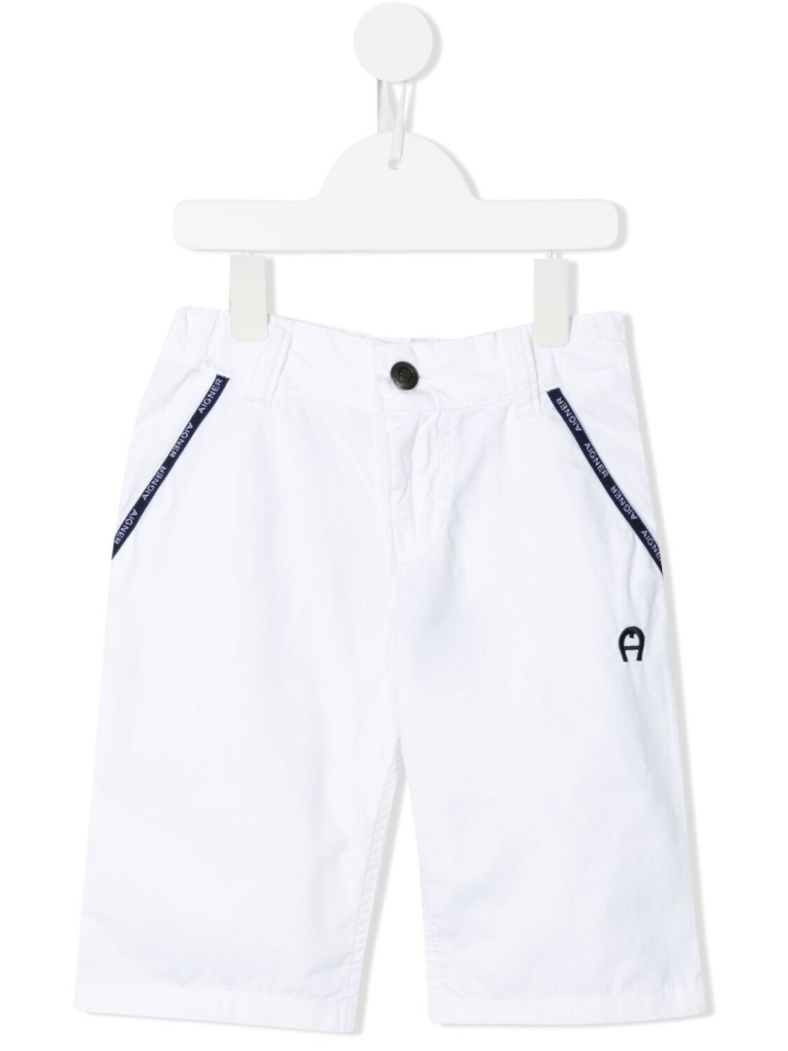 

Aigner Kids шорты прямого кроя, белый