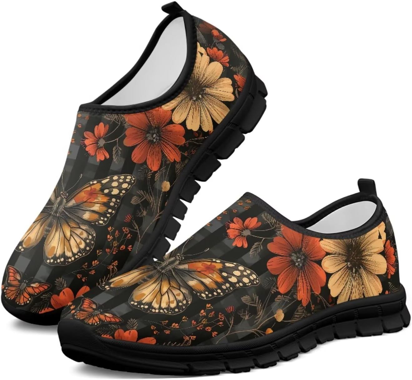 

Мужские слипоны Howilath, дышащие кроссовки с черной подошвой, для треккинга, легкая спортивная обувь для шопинга и походов