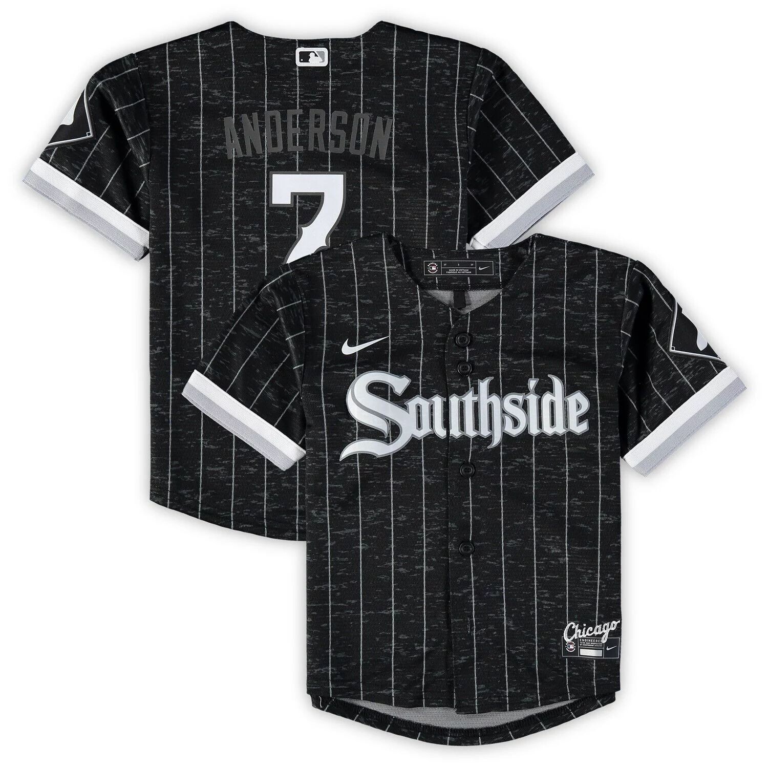 

Реплика Nike Tim Anderson Black Chicago White Sox City Connect Script Джерси Nike