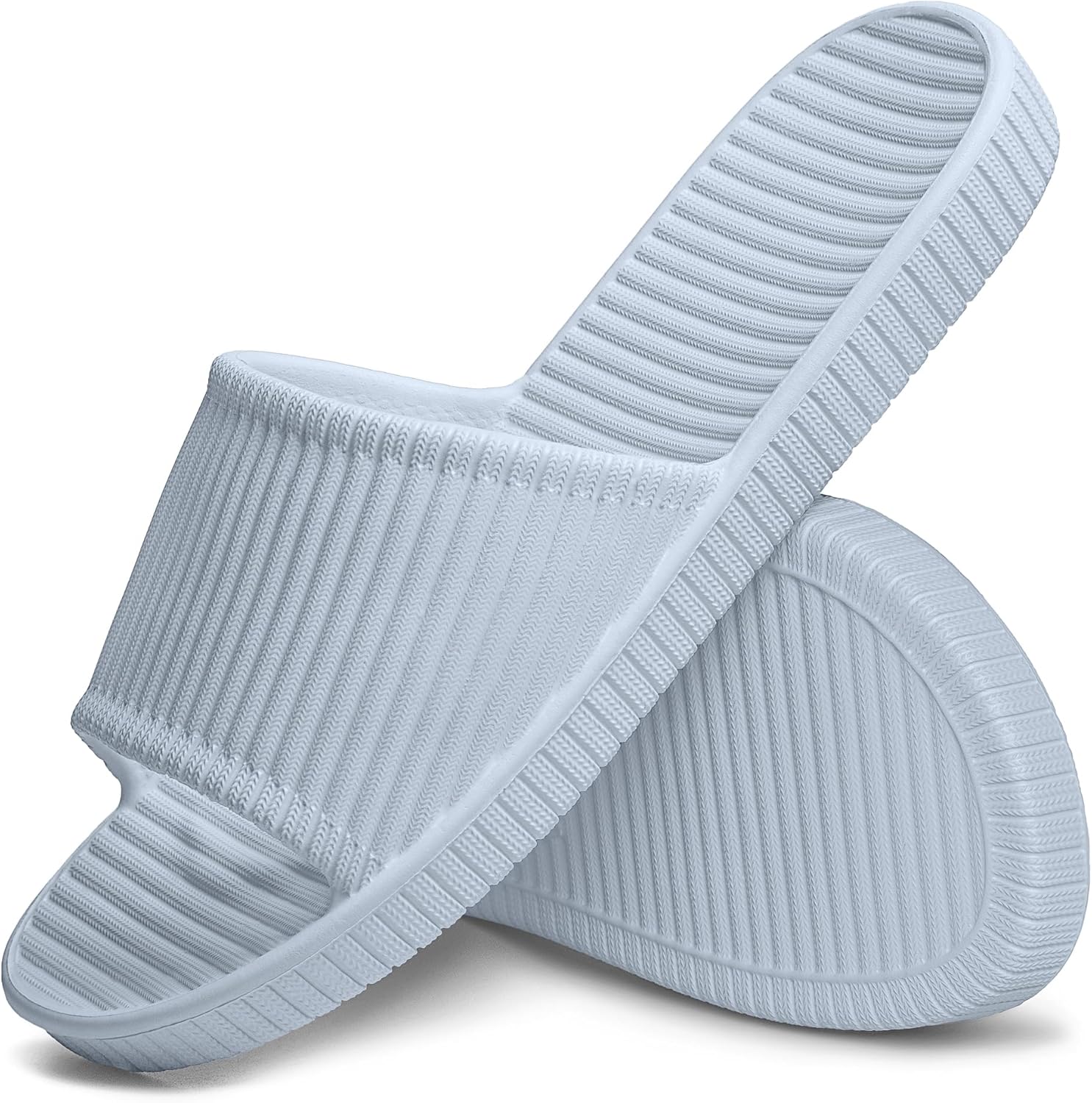 

Тапочки для душа Happy Lily, женские и мужские тапочки для душа, шлепанцы, сандалии для бассейна, домашние тапочки, нескользящая обувь для ванной комнаты, пляжные сандалии, голубой