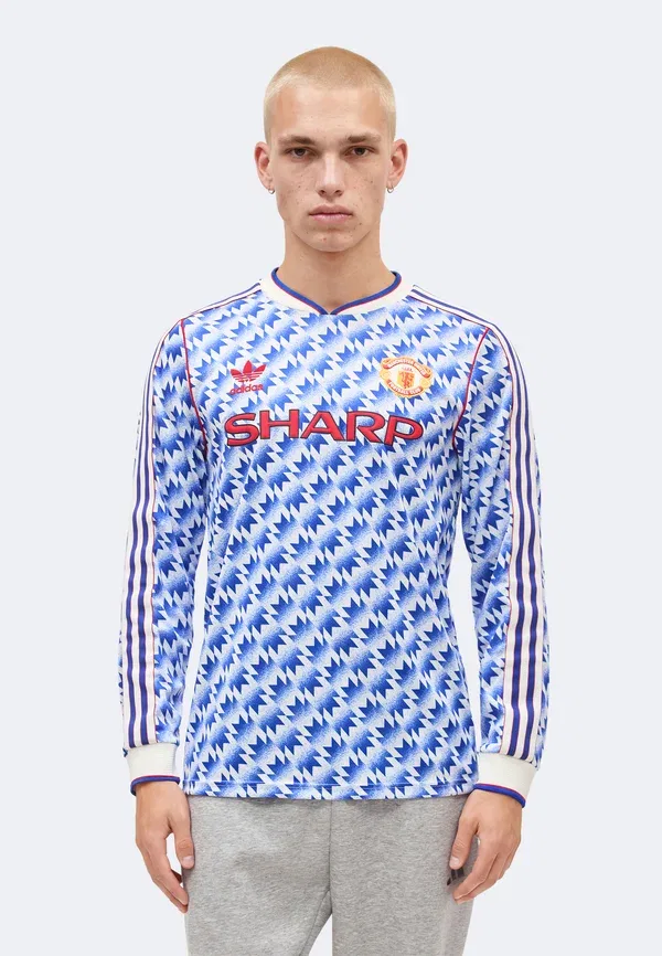 Футболка с длинным рукавом Adidas Originals Manchester United Away 90 Club Wear, мультиколор