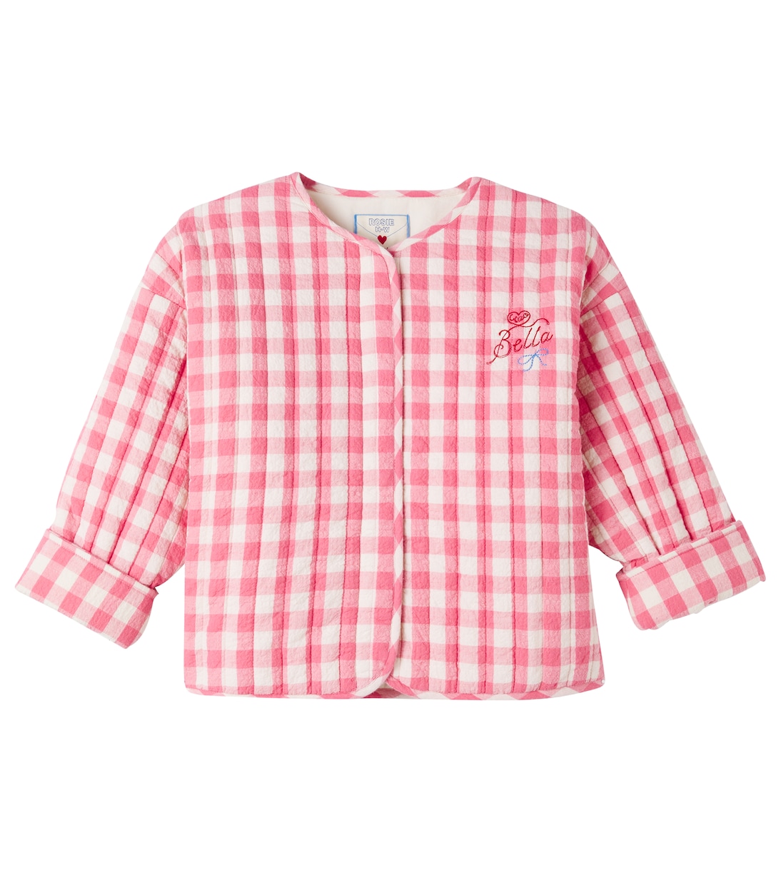 

Вышитая джинсовая куртка из хлопка Konges Sløjd, Peach Blossom Check
