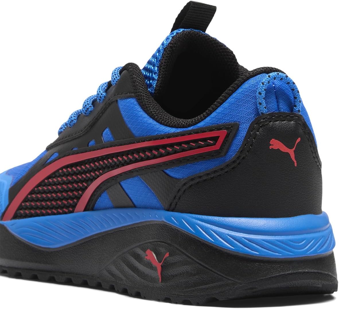 Кроссовки Puma Unisex-Child Excursion Alternate Closure, черный/красный/синий — фото 4