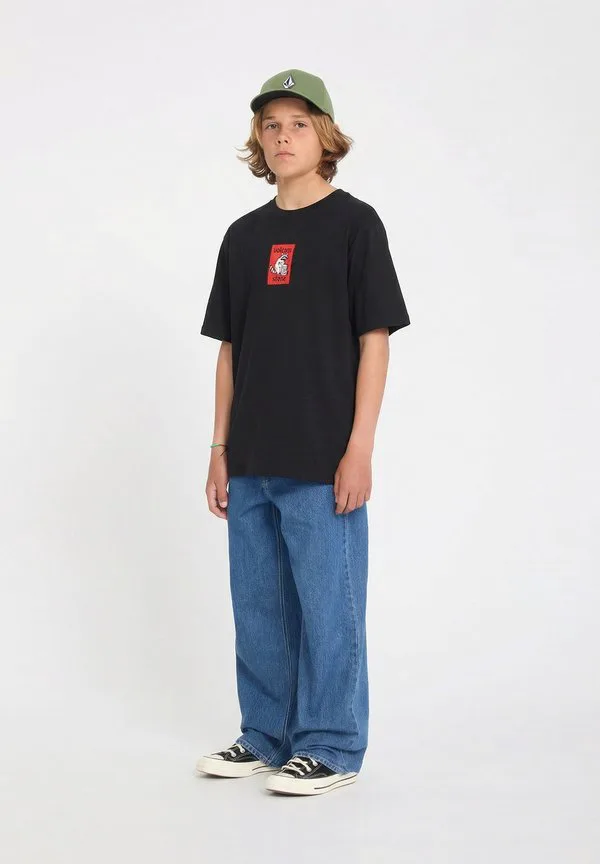 Футболка с принтом "рок-н-ролл" Volcom, Black